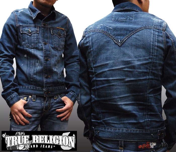 true religion blue jacket