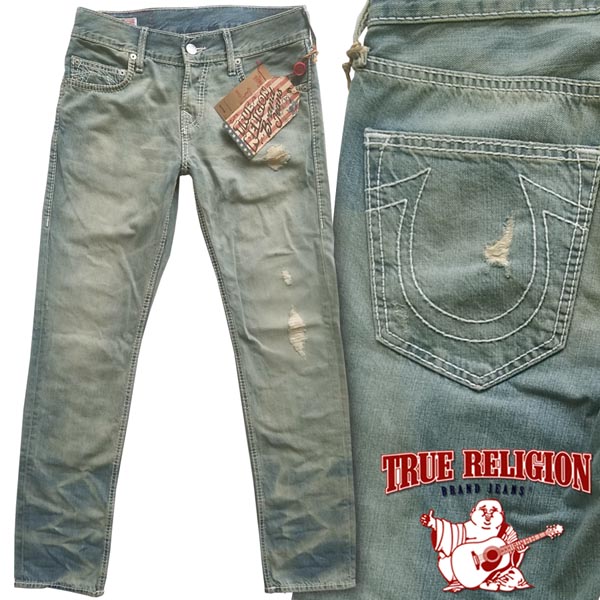 送料無料 True Religion トゥルーレリジョン メンズ スキニー デニム Rocco 55 Cowboy ヴィンテージウォッシュ 細い ローライズ スキニー猿股 インポート 海外 Laセレブ 愛用 御機嫌ブランド ファッション カジュアル セレブ プレミアム ジーンズ ブランド 送料無料