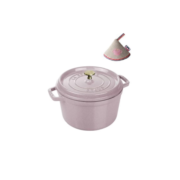 Staub ストウブ グランド ラウンド ココット 24cm シフォンローズ【送料無料】|Good thing -グッドシング-