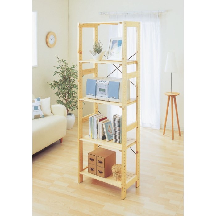 ウッディラック W585&times;D350&times;H1790 【単品販売】クリア｜Good thing -グッドシング-