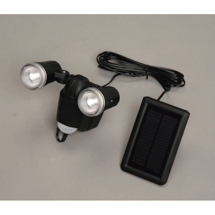 ソーラー式LED感知器ともし火 黒【貨物輸送無料】 インテリア・寝具・収納-ライト・照明器具