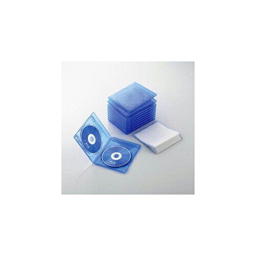 エレコム Blu-rayディスクケース(2枚収納タイプ) CCD-BLU210CBU 関連：(アイディア 時短 グッズ 商品 生活 暮らし 便利 安全)