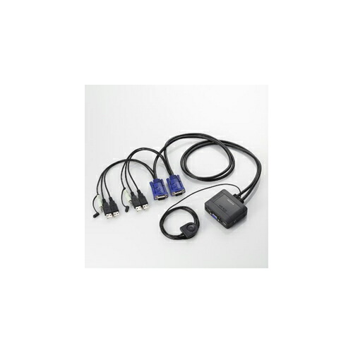 エレコム USBマイコンうつり変わり器 KVM-KUS  | パソコン 境界線の外側計器 かかわり合い：usb記憶装置 手合い 電気容量 こしき 差し込み 有線テレビ 申し受ける器 取り替えっこ type アダプター 申し受ける 記憶装置 取りひろげる