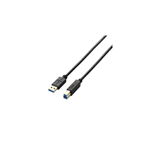 エレコム USB3.0ケーブル(A-B) USB3-AB10BK | PC 周辺機器 関連：usbメモリ タイプ 容量 ハブ コンセント ケーブル 充電器 変換 type アダプタ 充電 メモリー 延長