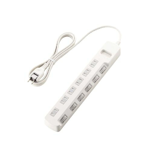 エレコム ほこり防止シャッター付 省エネタップ T-E6A-2620WH 関連：(アイディア 時短 グッズ 商品 生活 暮らし 便利 安全)