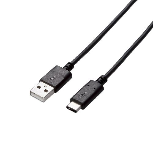 エレコム USB2.0ケーブル(認証品、A-C) U2C-AC20NBK | PC 周辺機器 関連：usbメモリ タイプ 容量 ハブ コンセント ケーブル 充電器 変換 type アダプタ 充電 メモリー 延長
