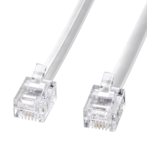 サンワサプライ モジュラーケーブル(白) 電話機-N1-30N2  | 有線テレビ かかわり合い言葉 DVI  取り替えっこ 有線テレビ HDMI VGA 界面 見せびらかす マイコン ヴィデオディスク アナログ デジタル usb パソコン 境界線の外側備品 付属物 移らす 交通信号