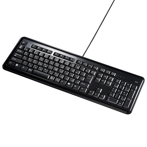 サンワサプライ USBハブ付キーボード SKB-SL21UHBK | PC 周辺機器 関連：usbメモリ タイプ 容量 ハブ コンセント ケーブル 充電器 変換 type アダプタ 充電 メモリー 延長