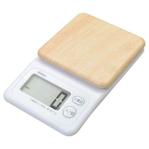 DRETEC デジタルスケール「フォレスト」2kg ナチュラルウッド KS-276NW 関連：(アイディア 時短 グッズ 商品 生活 暮らし 便利 安全)