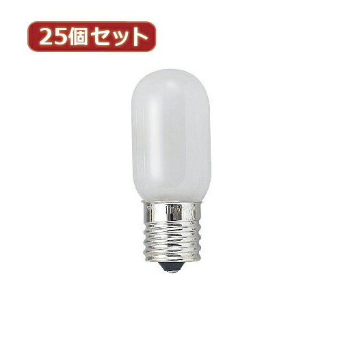 YAZAWA 25個仕掛ける ナツメ球5W白いこと口金E17 T201705WX25 かかわり合い：(アイディア 時短 グッズ 商いもの 生きて行く 生活様式 助けになる 安全性のある)