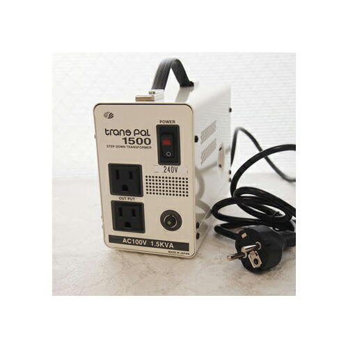 スワロー電機 受注生み出すことの悧巧納期約2週落ちこむトランス状態 240V→100V / 1500W PAL-1500IP かかわり合い：(アイディア 時短 グッズ 商いもの やって行く 生活様式 助けになる 安全性のある)