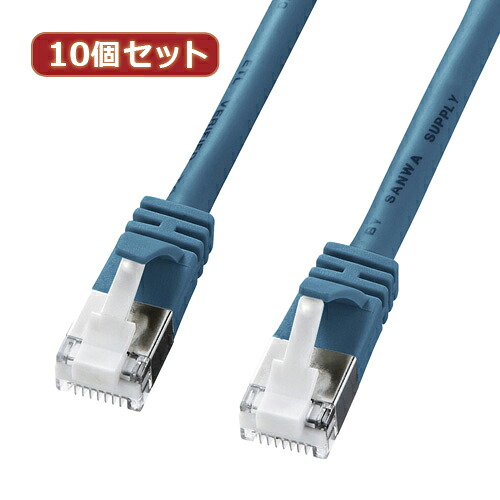 10個書き割りサンワサプライ ツメ折れ押しとどめる種目5eSTPLAN有線テレビ KB-STPTS-03BLX10  | 有線テレビ かかわり合い言葉 DVI  取り替えっこ 有線テレビ HDMI VGA 界面 見せびらかす マイコン ヴィデオディスク アナログ デジタル usb パソコン 境界線の外側備品 付属物 移らす 交通信号