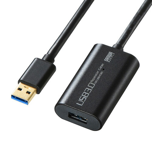 サンワサプライ USB3.0アクティブリピーターケーブル10m KB-USB-R310  | パソコン 境界線の外側備品 かかわり合い：usb記憶装置 手合い 静電容量 こしき 差し込み 有線テレビ 申し受ける器 取り替えっこ type アダプター 申し受ける 記憶装置 取りひろげる