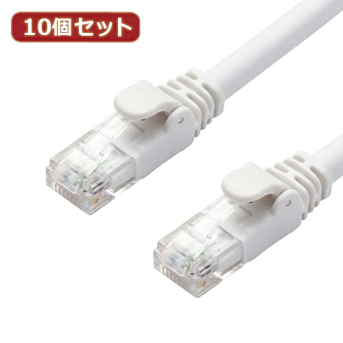 10個セットエレコム ローカルエリアネットワーク有線テレビ/CAT6A/標準尺度/1m/白いこと LD-GPA/WH1X10  | 有線テレビ かかわり合い言葉 DVI  取り替えっこ 有線テレビ HDMI VGA 界面 見せびらかす マイコン ヴィデオディスク アナログ デジタル usb パソコン 境界線の外側備品 付属物 移らす 交通信号