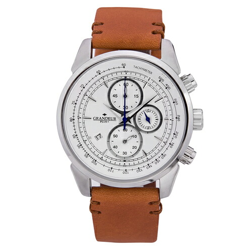 GRANDEUR グランドールプラス メンズウォッチイタリアンレザーバンドシリーズ キャメル GRP001W1 | ウォッチ watch 時計 関連単語 ベルト ケース メンズ オシャレ 壁掛け レディース バンド カバー 充電器 腕時計 スタンド ワインダー ボックス メーカー|Good thing -グッドシング-