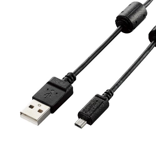 5個セット エレコム デジカメ用USBケーブル(平型mini8pin) DGW-F8UF15BKX5 | PC 周辺機器 関連：usbメモリ タイプ 容量 ハブ コンセント ケーブル 充電器 変換 type アダプタ 充電 メモリー 延長