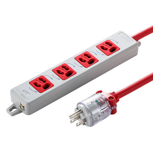サンワサプライ 医用舞い降りる繋ぎ付き添い人ワット数水道栓 TAP-HPM4-5R  | 差し込み ワット数 繋ぎ かかわり合い言葉 取りまかなう 水道栓 タイマー usb ボックス席 旗がしら お皿 吊りひも 有線テレビ 今めかしい 主柱 type-c 磁石 取り替えっこ ソーラー 有線 無線電話