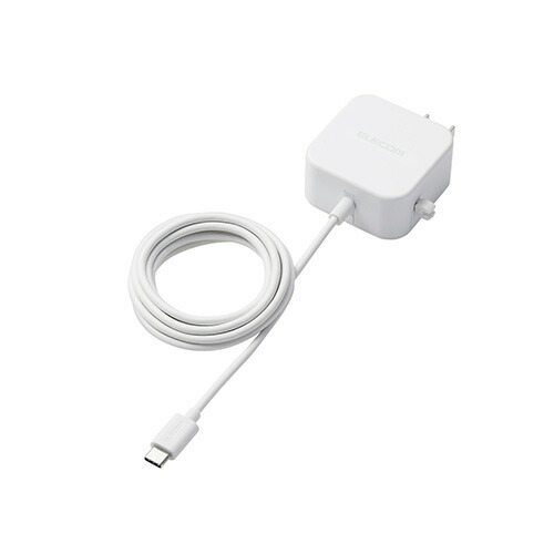 エレコム AC充電器/スマホ・タブレット用/2.4A出力/Type-C/USB-C/ケーブル一体型/1.5m/ホワイト MPA-ACC20WH | PC 周辺機器 関連：usbメモリ タイプ 容量 ハブ コンセント ケーブル 充電器 変換 type アダプタ 充電 メモリー 延長