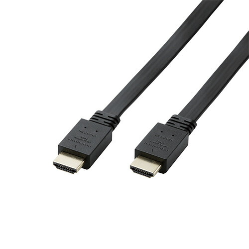 【5個セット】エレコム HDMIケーブル/Premium/フラット/1.5m/ブラック CAC-HDPF15BKX5 | ケーブル 関連単語 DVI 変換 ケーブル HDMI VGA インターフェース ディスプレイ パソコン DVD アナログ デジタル usb PC 周辺機器 アクセサリー 転送 信号