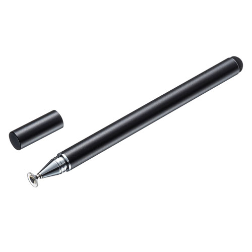 【5個セット】 サンワサプライ ディスク式&導電繊維タッチペン(ブラック) PDA-PEN50BKX5 | パソコン スマホ スマートフォン タブレット 周辺機器 アクセサリー 関連単語 電源 usb hdmi ケーブル wifi ルーター wi-fi 機器 端子 充電 アダプター マウス ポーチ