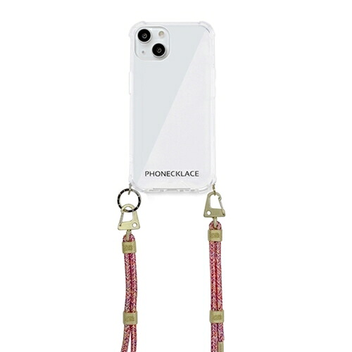 PHONECKLACE クロスボディストラップ付きクリアケース for iPhone 13 Rainbow PN21596i13RB | iPhone ipad 関連単語 ケース pro スマホ 15 スマートフォン 16 タブレッド 14 air 本体 pc mini パソコン 充電 ケーブル 保護フィルム いphone アイフォン アイパッド