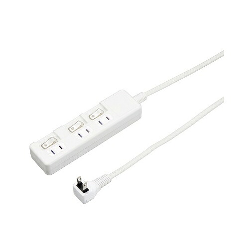 【5個セット】 YAZAWA 3個口節電タップ3mホワイトH8S333WHX5 関連:(アイディア 時短 グッズ 商品 生活 暮らし 便利 安全)|Good thing -グッドシング-