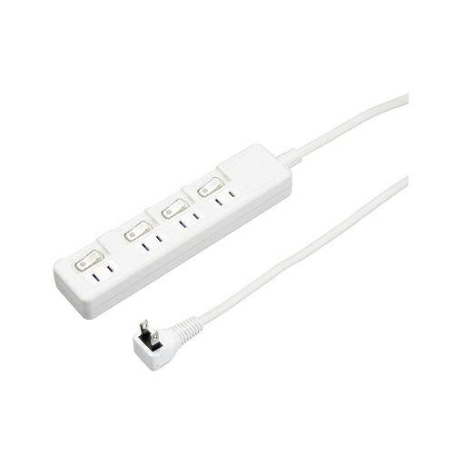 【5個書き割り】 YAZAWA 4個口節電水道栓3m白いことH8S443WHX5 かかわり合い：(アイディア 時短 グッズ 商いもの やって行く 生活様式 助けになる 安全性のある)