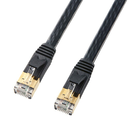 サンワサプライ カテゴリ7フラットLANケーブル KB-FL7-15BKN | ケーブル 関連単語 DVI 変換 ケーブル HDMI VGA インターフェース ディスプレイ パソコン DVD アナログ デジタル usb PC 周辺機器 アクセサリー 転送 信号