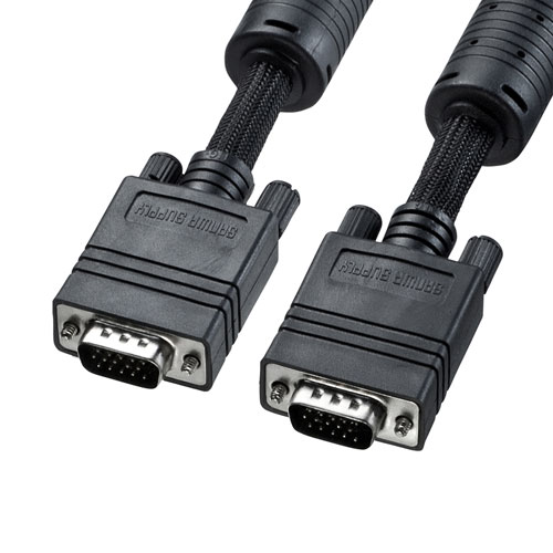 サンワサプライ ナイロンメッシュディスプレイケーブル KC-NMV100K | ケーブル 関連単語 DVI 変換 ケーブル HDMI VGA インターフェース ディスプレイ パソコン DVD アナログ デジタル usb PC 周辺機器 アクセサリー 転送 信号