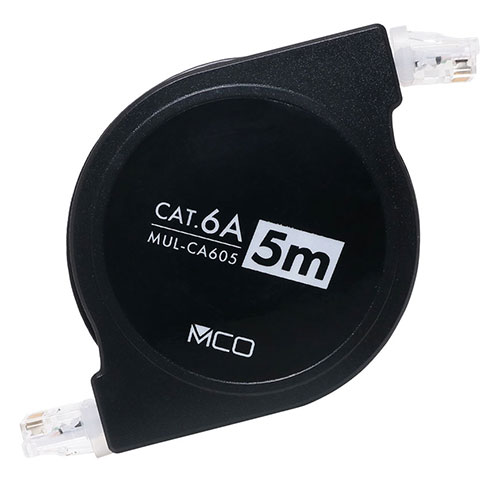 【5個書き割り】 MCO 吊りひも木管CAT.6A ローカルエリアネットワーク有線テレビ 5m黒いこと MUL-CA605/BKX5  | 有線テレビ かかわり合い言葉 DVI  取り替えっこ 有線テレビ HDMI VGA 界面 見せびらかす マイコン ヴィデオディスク アナログ デジタル usb マイコン 境界線の外側装置 添え物 伝える 交通信号