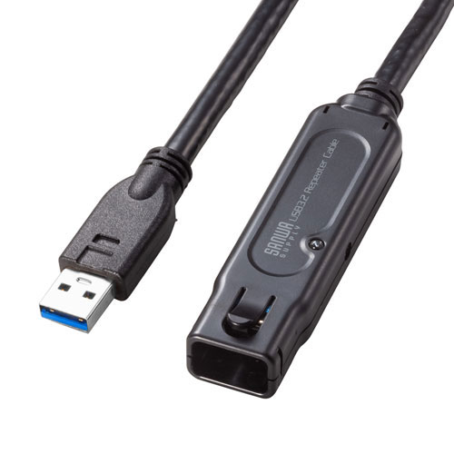 サンワサプライ USB3.2アクティブリピーターケーブル10m(抜けお仕舞い鍵を掛ける規則体系付き添い人) KB-USB-RLK310  | パソコン 境界線の外側機材 かかわり合い：usb記憶装置 印字機 収容能力 こしき 差し込み 有線テレビ 申し受ける器 うつり変わり type アダプター 申し受ける 記憶装置 押しひろげる PCアクセサリー-パソコン・周辺機器