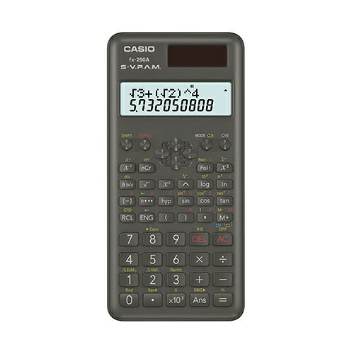 カシオ計算機 スタンダード関数電卓 2行表示タイプ FX-290A-N | 事務 オフィス 電卓 大きい 小さい 12桁 12 桁 おしゃれ 簿記 可愛い かわいい オシャレ 簿記 ミニ ちいさい おおきい