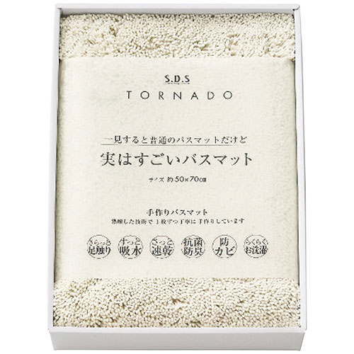 SDS 実はすごいバスマット ホワイト 2103-062 関連：(アイディア 時短 グッズ 商品 生活 暮らし 便利 安全) ひな祭り 一周忌 お中元 手土産 結婚式 成人の日 進物 日用品小物 寒中見舞い 長寿祝い