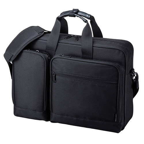 サンワサプライ 3WAYビジネスバッグ BAG-3WAYT2BKN | ポーチ バッグ 鞄 カバン 関連単語 小物入れ メンズ 旅行 大きめ 小さめ ライト レディース 男 女 おしゃれ 持ち手 カバー かばん 男性 女性 スタンド｜Good thing -グッドシング-