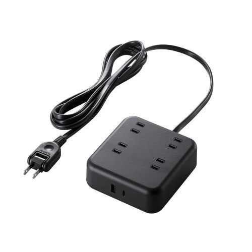エレコム 20Wデスクトップ型USBタップ T-U04-4220BK | PC 周辺機器 関連:usbメモリ タイプ 容量 ハブ コンセント ケーブル 充電器 変換 type アダプタ 充電 メモリー 延長|Good thing -グッドシング-
