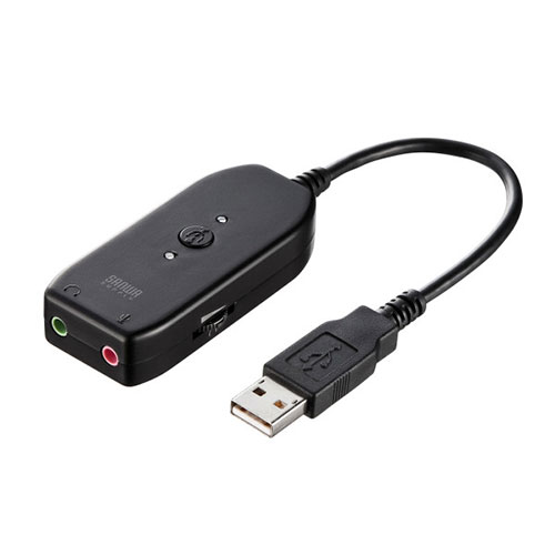 サンワサプライ USBオーディオ変換アダプタ MM-ADUSB3N | PC 周辺機器 関連：usbメモリ タイプ 容量 ハブ コンセント ケーブル 充電器 変換 type アダプタ 充電 メモリー 延長