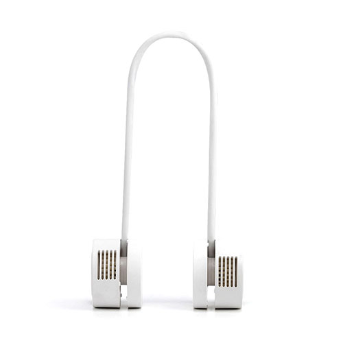 DANSOON ダンスーン Neck Band Fan Rolling ポータブル扇風機 オフホワイト DSN23087WH | 扇風機 サーキュレーター 除湿 加湿 清浄 エアコン ストーブ 関連単語 扇風機 DCモーター コードレス 壁掛け 小型 大型 静音 照明 除湿器 シート コンパクト 剤 空気｜Good thing -グッドシング-