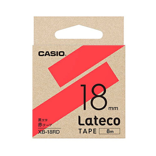 【5個書き割り】 カシオ計算機 Lateco 詰め替え用磁気テープ 18粍 赤磁気テープ 黒文字 XB-18RDX5  | 磁気テープ かかわり合い言葉 ともし火 切断機 どんぶり鉢 大リーグ ともし火 led 御洒落 今めかしい 診療 マスキング のり 詰替え 保持者 両面 テプラ 詰め替え