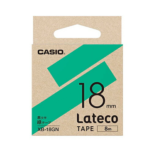 【5個書き割り】 カシオ計算機 Lateco 詰め替え用磁気テープ 18粍 緑磁気テープ 黒文字 XB-18GNX5  | 磁気テープ かかわり合い言葉 ともし火 切断機 どんぶり鉢 大リーグ ともし火 led 御洒落 今めかしい 診療 マスキング のり 詰替え 保持者 両面 テプラ 詰め替え