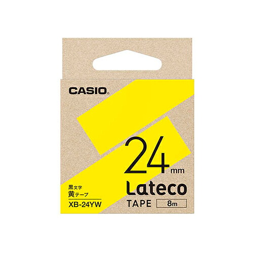 【5個仕掛ける】 カシオ計算機 Lateco専用詰替用磁気テープ/黄に黒文字/24粍 XB-24YWX5  | 磁気テープ かかわり合い言葉 点火装置 裁断師 どんぶり鉢 大リーグ 点火装置 led 着飾る 今めかしい 診療 マスキング のり 詰替え 保持者 両面 テプラ 詰め替え