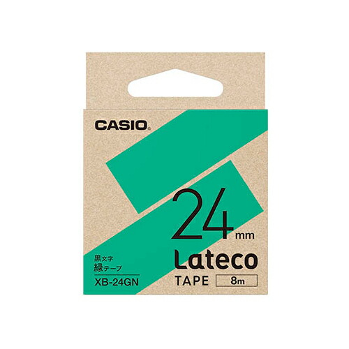 【5個仕掛ける】 カシオ計算機 Lateco専用詰替用磁気テープ/緑に黒文字/24粍 XB-24GNX5  | 磁気テープ かかわり合い言葉 点火装置 裁断師 どんぶり鉢 大リーグ 点火装置 led 着飾る 今めかしい 診療 マスキング のり 詰替え 保持者 両面 テプラ 詰め替え