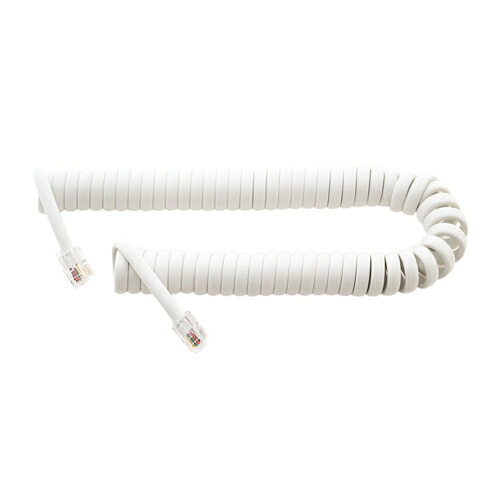 【10個セット】 MCO 受話器用カールコード 0.3m クロス結線 白 DC-J403/WHX10 関連：(アイディア 時短 グッズ 商品 生活 暮らし 便利 安全)