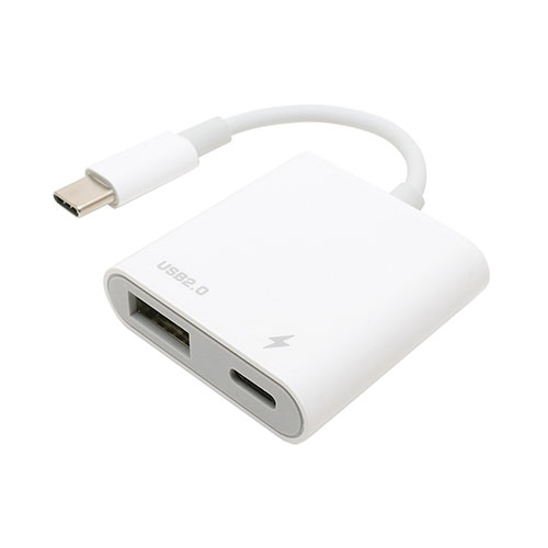 【5個セット】 MCO 充電ポート搭載ホストアダプタ USB2.0 SAD-CH04/WHX5 | PC 周辺機器 関連:usbメモリ タイプ 容量 ハブ コンセント ケーブル 充電器 変換 type アダプタ 充電 メモリー 延長|Good thing -グッドシング-