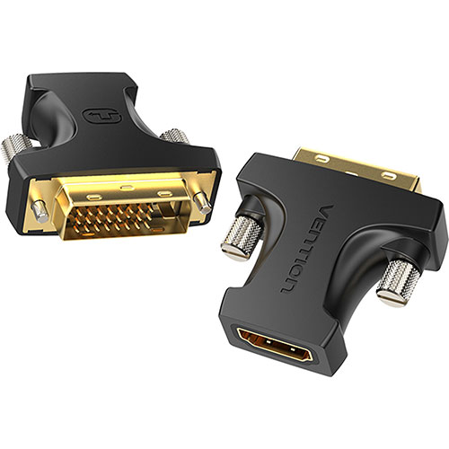 【10個書き割り】 VENTION HDMI Female to DVI (24+1) Male アダプタ 人工知能学-2120X10  | DVI かかわり合い言葉 取り替えっこ 有線テレビ HDMI VGA 界面 見せびらかす マイコン ヴィデオディスク アナログ デジタル usb マイコン 境界線の外側装置 添え物 伝える 交通信号