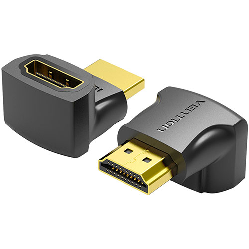 【20個セット】 VENTION 4K対応 HDMI 270°折れ Male to Female アダプター AI-2151X20 関連：(アイディア 時短 グッズ 商品 生活 暮らし 便利 安全)