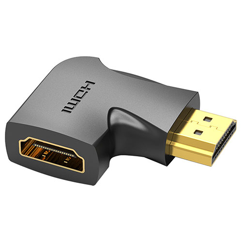 【2個入&times;10セット】 VENTION 4K対応 HDMI 90&deg;折れ Male to Female アダプター AI-2205X10 関連：(アイディア 時短 グッズ 商品 生活 暮らし 便利 安全)｜Good thing -グッドシング-