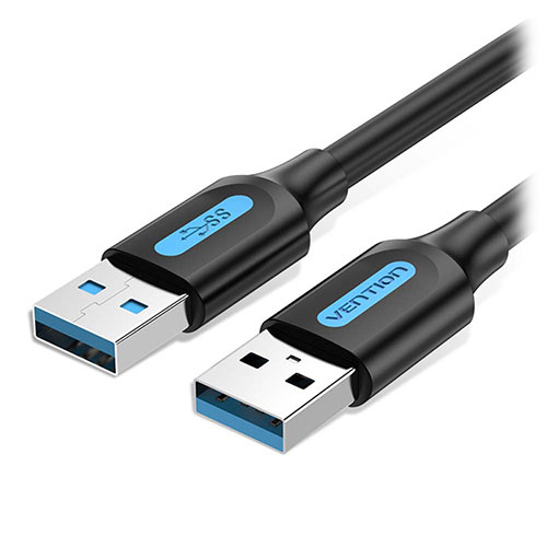 【10個書き割り】 VENTION USB 3.0 A Male to A Male 有線テレビ 1.5m Black PVC Type CO-7392X10  | パソコン 境界線の外側備品 かかわり合い：usb記憶装置 手合い 静電容量 こしき 差し込み 有線テレビ 申し受ける器 取り替えっこ type アダプター 申し受ける 記憶装置 取りひろげる