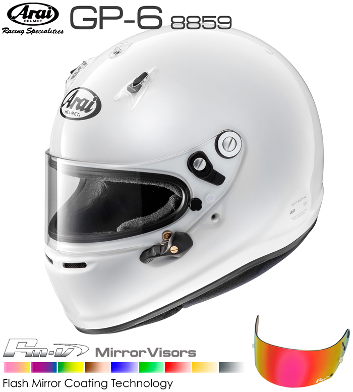 楽天市場】Arai アライ ヘルメット GP-6S 8859 + Fmvミラーバイザー 