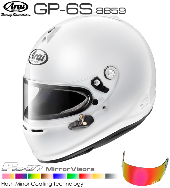 2021 Arai アライ ヘルメット GP-6S 8859 Fmvミラーバイザーセット