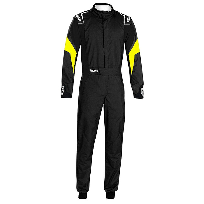 SPARCO スパルコ COMPETITION R567 レーシングスーツ 黒いこと×黄色 FIA8856-2018使用許可 (001144NRGF)